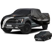 Kayme 6 Layers Waterproof Heavy Duty Outdoor Truck Cover, Custom Fit Chevrolet Silverado 2500HD1998-2006, Extended Cab Short Bed, Black