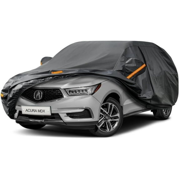Kayme 6 Layers Waterproof PE Car Cover, Custom Fit for Acura MDX (2001-2025), Black