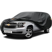 Kayme 6 Layers Waterproof PE Car Cover, Custom Fit for Chevrolet Suburban 1973-2025, Black