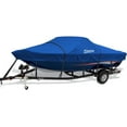 thumbnail image 1 of Kayme 600D Heavy Duty Boat Cover, Waterproof and Tear Resistant Boat Canvas, Tarps with Windproof Straps. Fit for V-Hull, Tri-Hull, Bass Boat, Fish & Ski Boat, Length 16'-18.5', Width up to 94"., 1 of 6