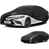 Kayme Car Cover Waterproof All Weather for Automobiles, Outdoor Full Exterior Covers for Sedans (Length: 186"-193") Rain Winter Sun Protection. Universal Fit for Toyota Camry, Honda Accord, etc