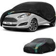 thumbnail image 1 of Kayme Car Covers for Hatchback Waterproof All Weather, Universal Fit for Mini Cooper, Toyota Yaris, Kia Rio, Mirage, Ford Fiesta, Rain Winter Sun Protection. (Length: 143"-163"), 1 of 7