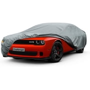 Kayme Heavy Duty Car Cover Custom Fit Dodge Challenger Demon (R/T, SRT, T/A, SXT, Hellcat 2008-2023, Waterproof All Weather for Automobiles, Full Exterior Covers Sun Rain UV Protection.