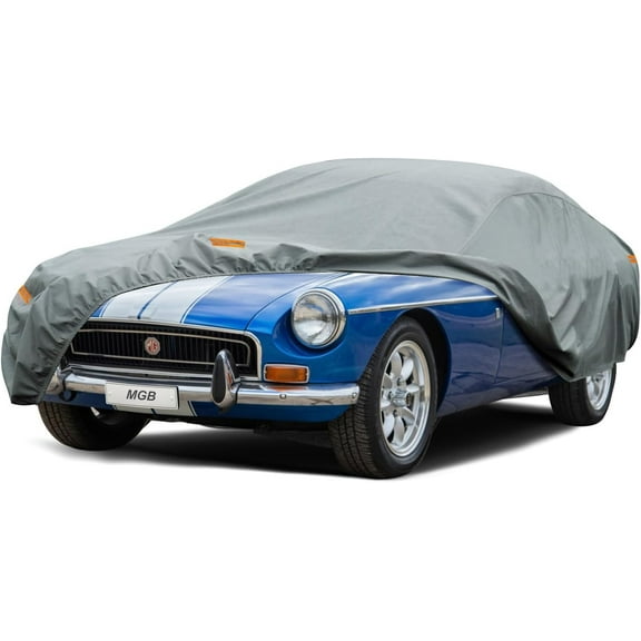 Kayme Heavy Duty Outdoor Nonwoven Car Cover, Custom Fit MG MGB MGA MGC, Waterproof All Weather for Automobiles