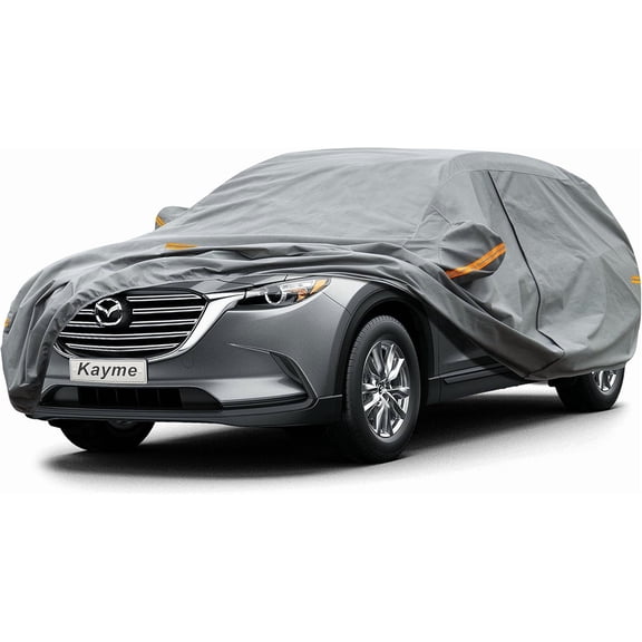 Kayme Heavy Duty Outdoor Nonwoven Car Cover, Custom Fit Mazda CX-9/CX9 (2007-2025), Waterproof Rain Snow Sun Protection