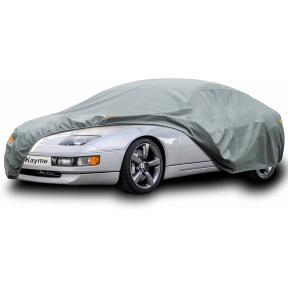 Kayme Heavy Duty Outdoor Nonwoven Car Cover, Custom Fit Nissan 300 ZX (1984-1995), Waterproof All Weather for Automobiles