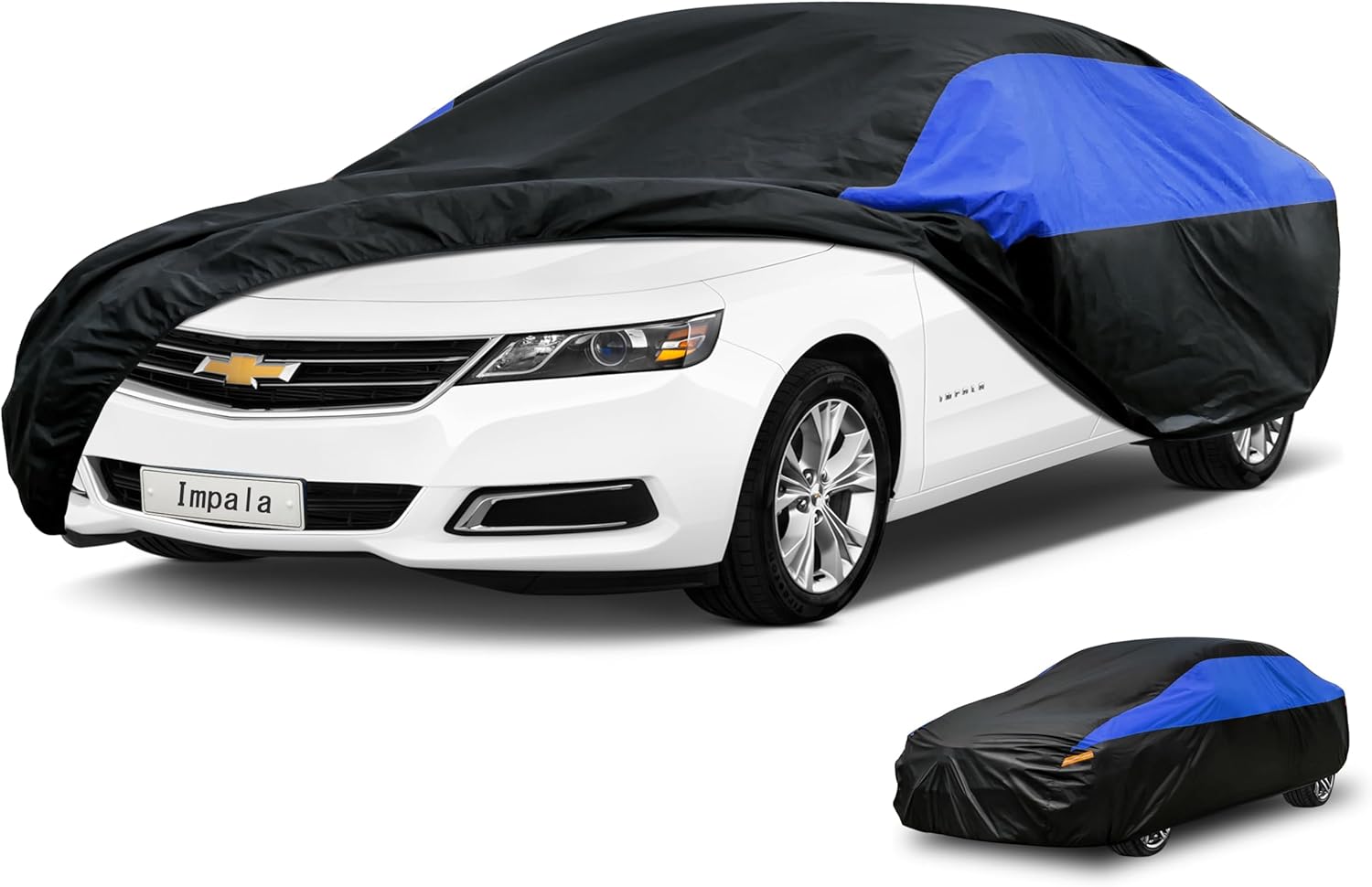 Advance Parts Custom-Fit Waterproof Car Cover For Chevy Impala – Gray, Lifetime Warranty