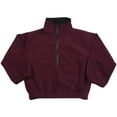 thumbnail image 1 of Kaynee - Mens Polar Fleece 1/4 Zip Pullover 38547-Medium (wine), 1 of 3