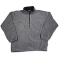 thumbnail image 1 of Kaynee - Mens Polar Fleece 1/4 Zip Pullover 38549-Large (Ash Grey), 1 of 3