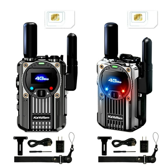 Kayotom Global Walkie Talkie,Two Way Radio,Walkie Talkie for Adult Long Range 5000 mile,AM/FM Radio,2Pcs