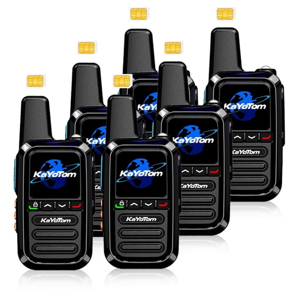 Kayotom Global Walkie Talkies Unlimited Range Nationwide Walkie Talkie Two Way Radio Long Range,6Pcs