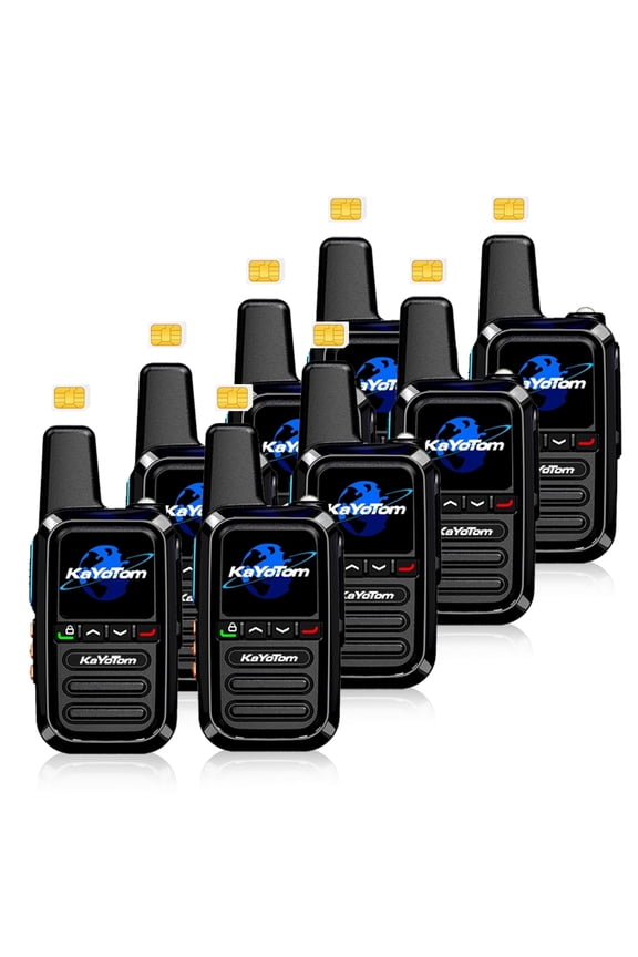Global Walkie Talkies Nationwide Unlimited Range Two Way Radio Long Range Walkie Talkie,8Pcs