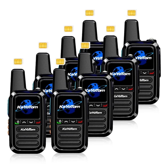 Kayotom Global Walkie Talkies Nationwide Unlimited Range Two Way Radio Long Range Walkie Talkie,8Pcs