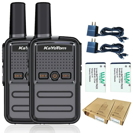 Kayotom Walkie Talkies Adult 16-Channel Frs Long Distance Rechargeable Two Way Radio, Outdoor, 2 pcs