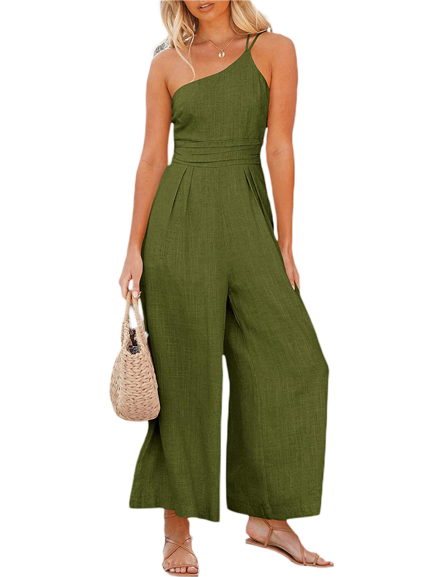 Kayne Sleeveless Jumpsuit - Olive