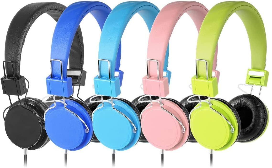 10 Pack Multi Color Earbuds Headphones - School / Library / Bulk Office  Supplies Wholesale In-Ear Stereo Earbuds for Kids, Adults - Individually  Bagged Gift - 3.5 mm Plug 