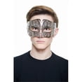 thumbnail image 1 of Kayso BD005SL Silver with Clear Rhinestones Luxury Roman Guard Filigree Laser Cut Metal Mask - One Size, 1 of 1