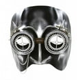 thumbnail image 1 of Kayso SPM035SL Silver Steampunk Mask with Gears & Spikes, 1 of 1