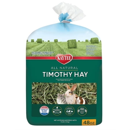 144 oz (3 x 48 oz) Kaytee All Natural Timothy Hay