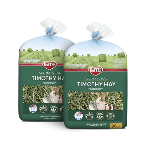 Kaytee All Natural Timothy Hay For Small Animals, 12 Pound