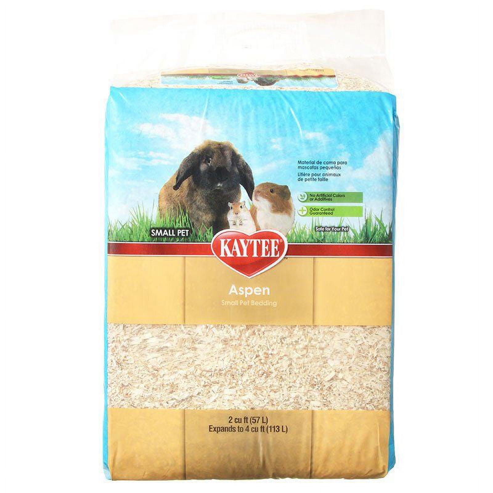 Kaytee Aspen Small Pet Bedding & Litter 1 Bail (2 Cu. Ft. Expands to