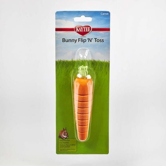 Kaytee Bunny Flip'N' Toss Toy - (1.25"L x 1.25"W x 6"H)