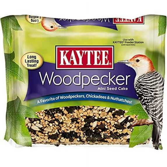Kaytee Cake Woodpecker Bird Food, Variety, 7.5 oz Bag