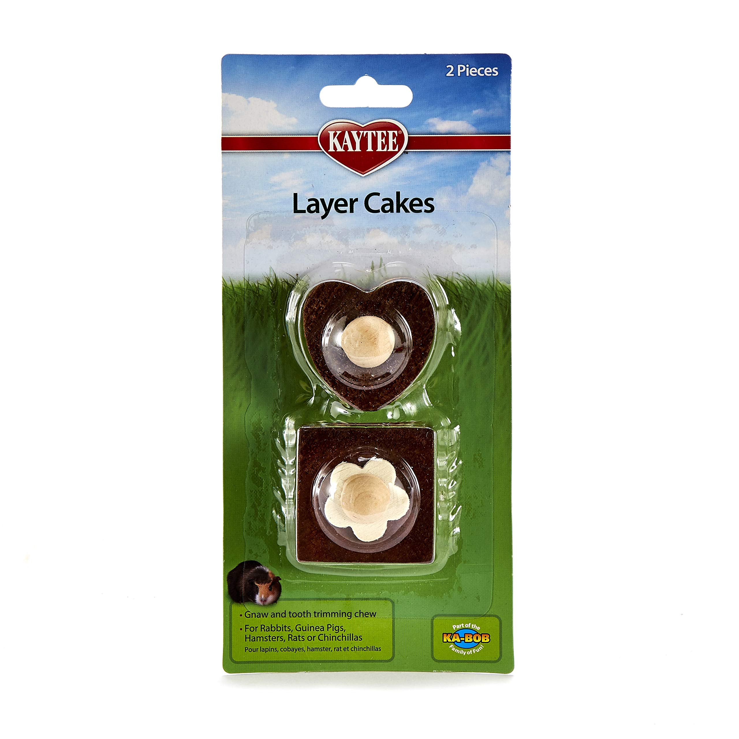 Kaytee Chew Toy Layer AIF4 Cakes For Guinea Pigs, Hamsters, Rabbits