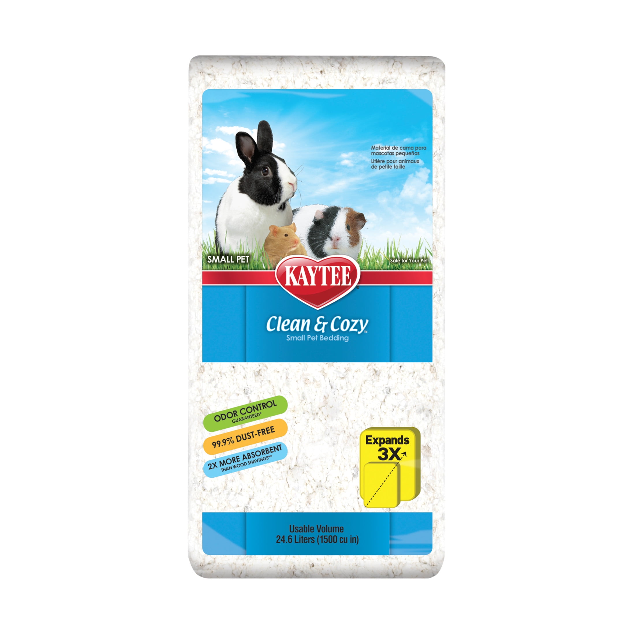 Kaytee Clean Cozy White Small Animal Pet Bedding 24.6 Liters