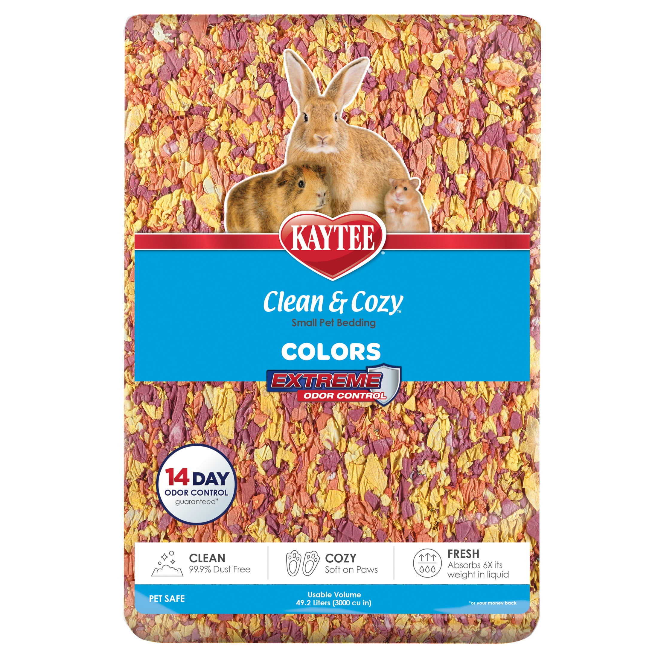 Kaytee Clean & Cozy Colors Bedding Sunset 49.2 Liters