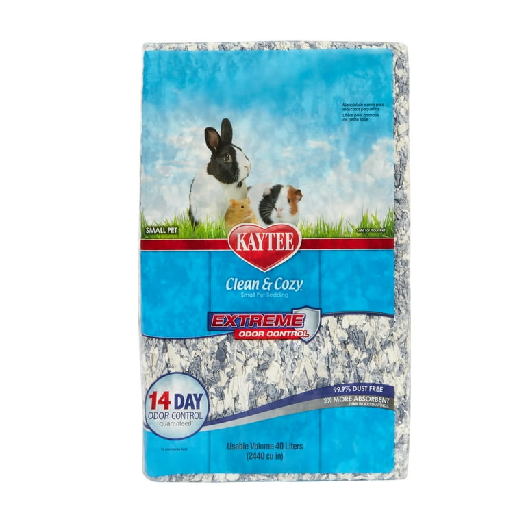 Kaytee Clean Cozy Extreme Odor Control Comfort Paper Based Small Animal Bedding 40 Liters Walmart