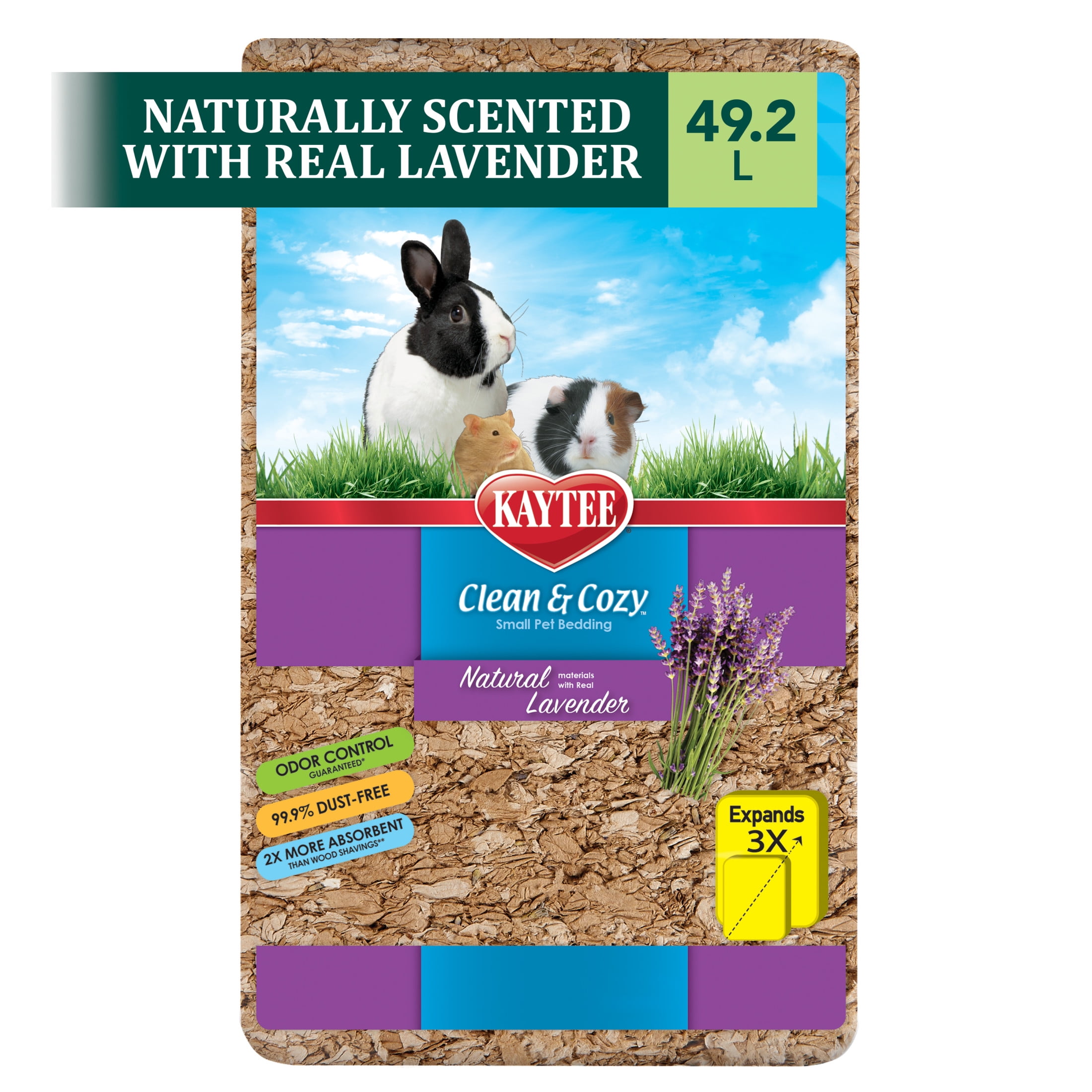 Kaytee Clean & Cozy Natural Bedding with Lavender for Rabbits, Hamsters ...