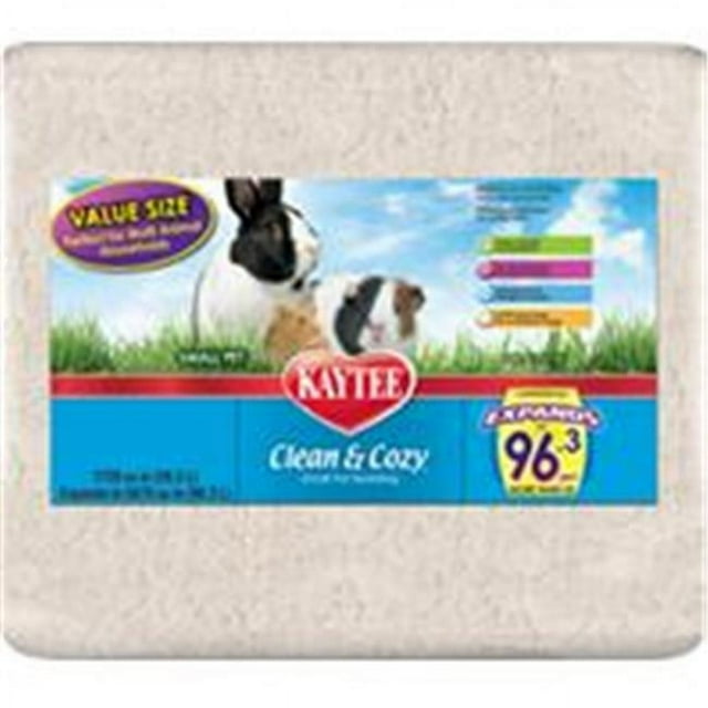 Kaytee Clean & Cozy Odor Control Small Animal Bedding, White, 85 Liters