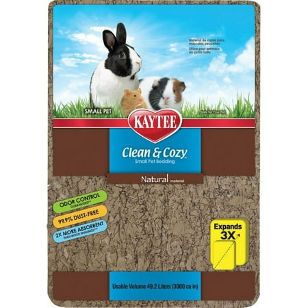 Kaytee Clean & Cozy Small Pet Bedding - Natural [Small Pet, Bedding Material] 49.2 Liters