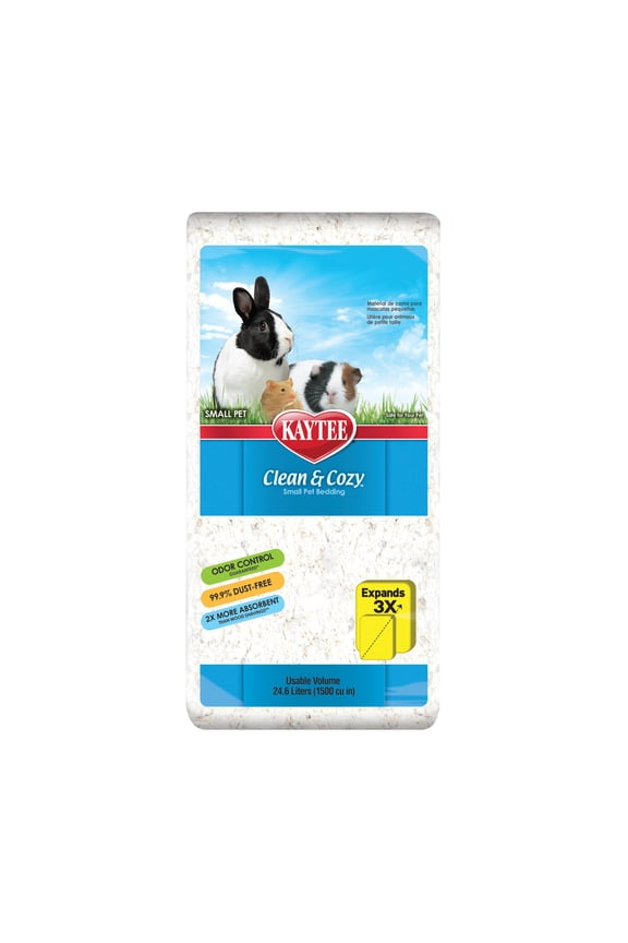 Clean & Cozy White Small Animal Pet Bedding 24.6 Liters