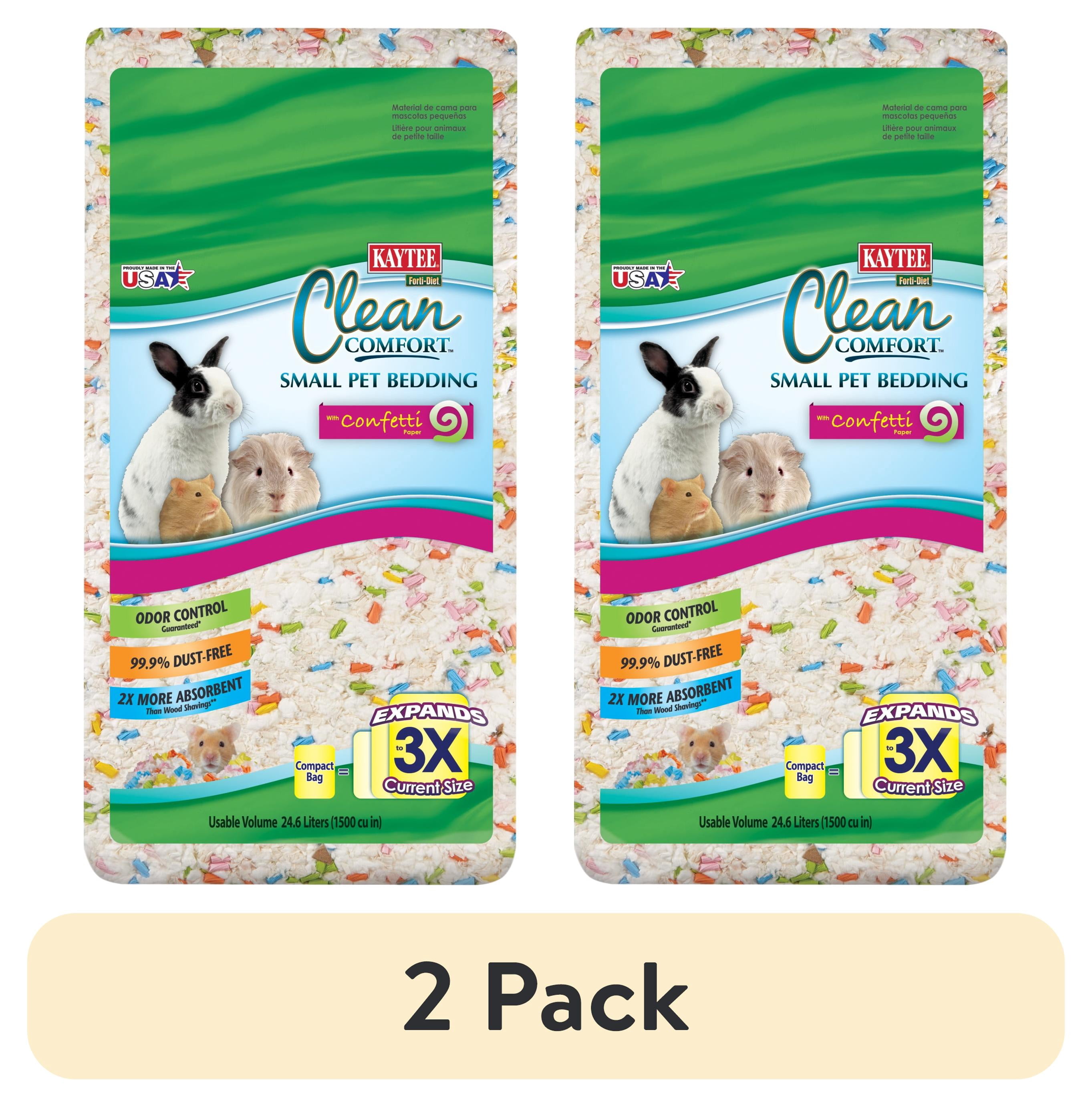 (2 pack) Kaytee Confetti Small Animal Paper Bedding Rabbit, Guinea Pig ...