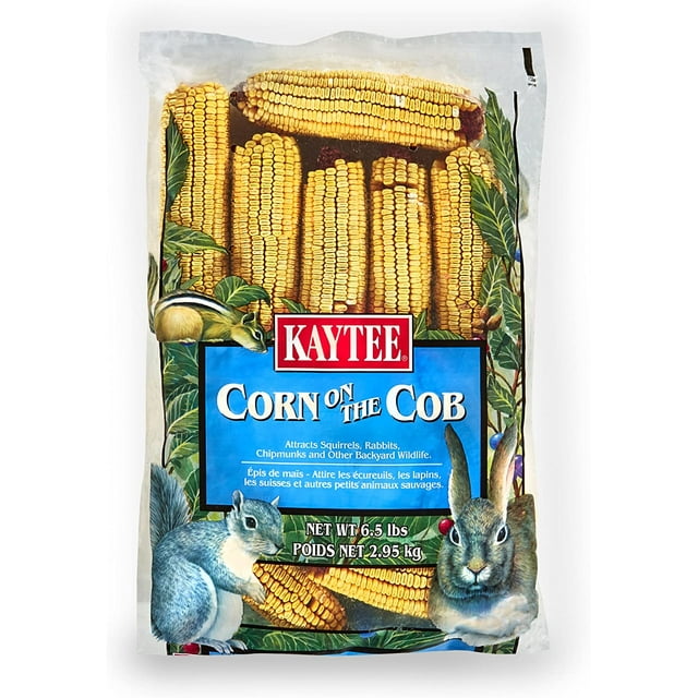 Kaytee Corn on the Cob, Squirrel and Critter Feed, 6.5 lb. Bag, Dry, 1 Pack