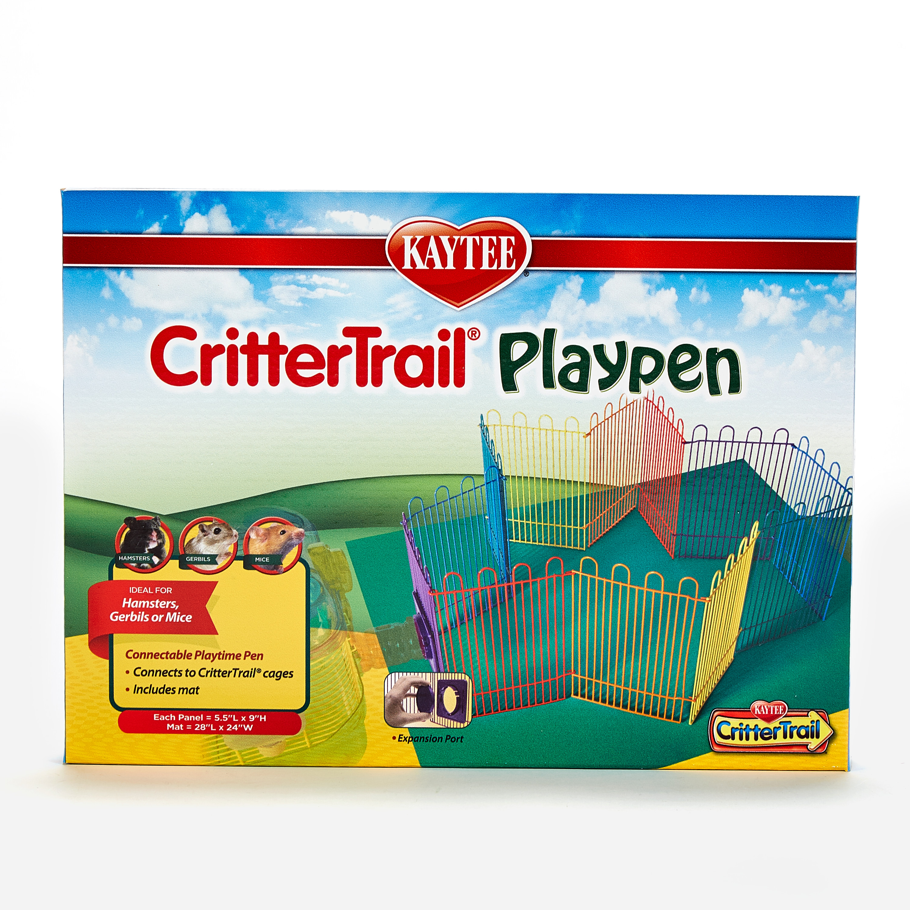 Kaytee Critter-Trail Playpen with Mat for Pet Gerbils, Hamsters or Mice - image 1 of 12