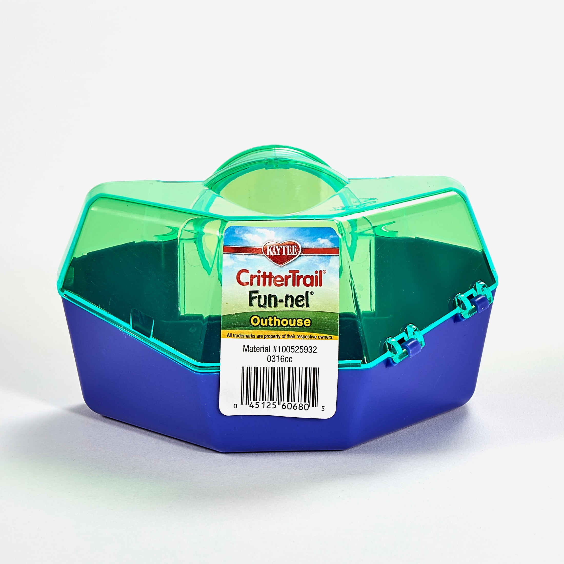 Kaytee CritterTrail Fun nel Tube Add On Hideout Outhouse For Hamsters Gerbils or Mice Habitats