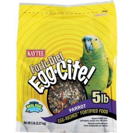 Kaytee Egg Cite! Forti Diet Pro Health Parrot Bird Food, 5 Lb