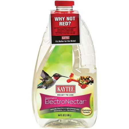 Kaytee ElectroNectar for Hummingbirds Bird, Hummingbird Nectars & Foods 64 oz