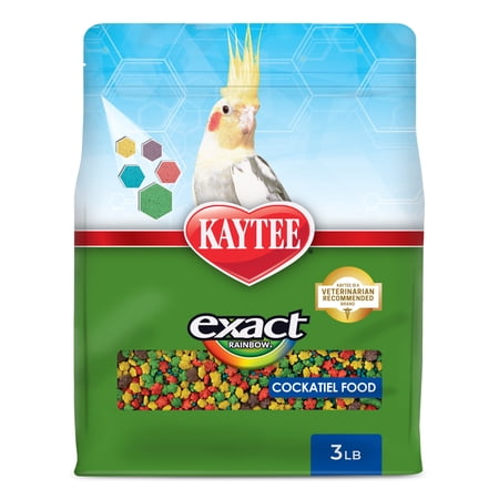 Kaytee Exact Rainbow Cockatiel Bird Food Seet 3 lb