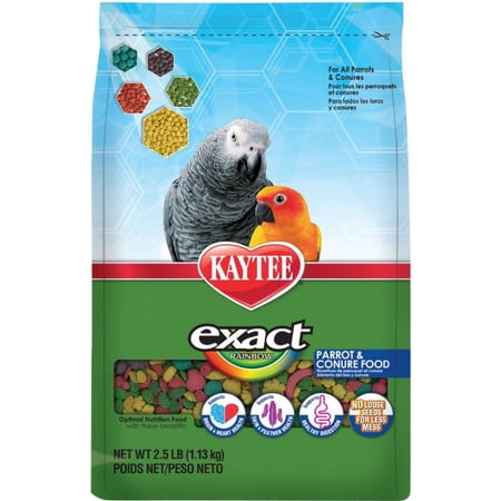 Kaytee Exact Rainbow Daily Diet - Parrot & Conure [Bird, Food] 2.5 lbs