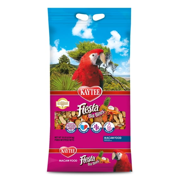 Kaytee Fiesta Big Bites Macaw Food 10 pounds