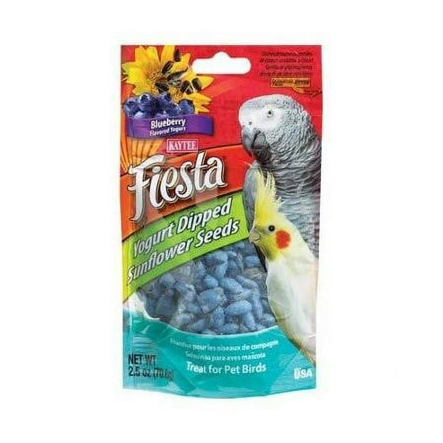 Kaytee Fiesta Blueberry Flavored Yogurt Dipped sunflower seeds Bird