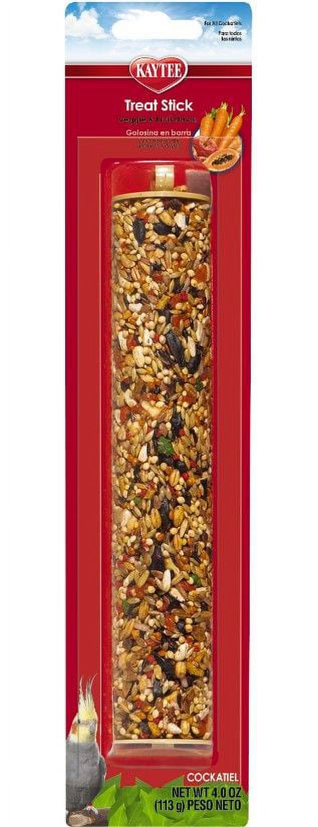 Kaytee Fiesta Fruit & Veggie Treat Stick Cockatiel [Bird, Honey