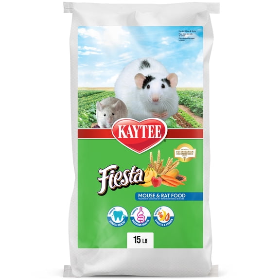 Kaytee Fiesta Mouse & Rat Food Flavor Medley 15 Pounds