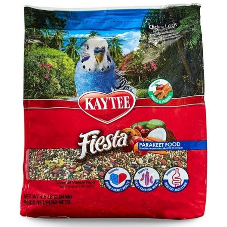 Kaytee Fiesta Parakeet Food Bird, Food 4.5 lbs