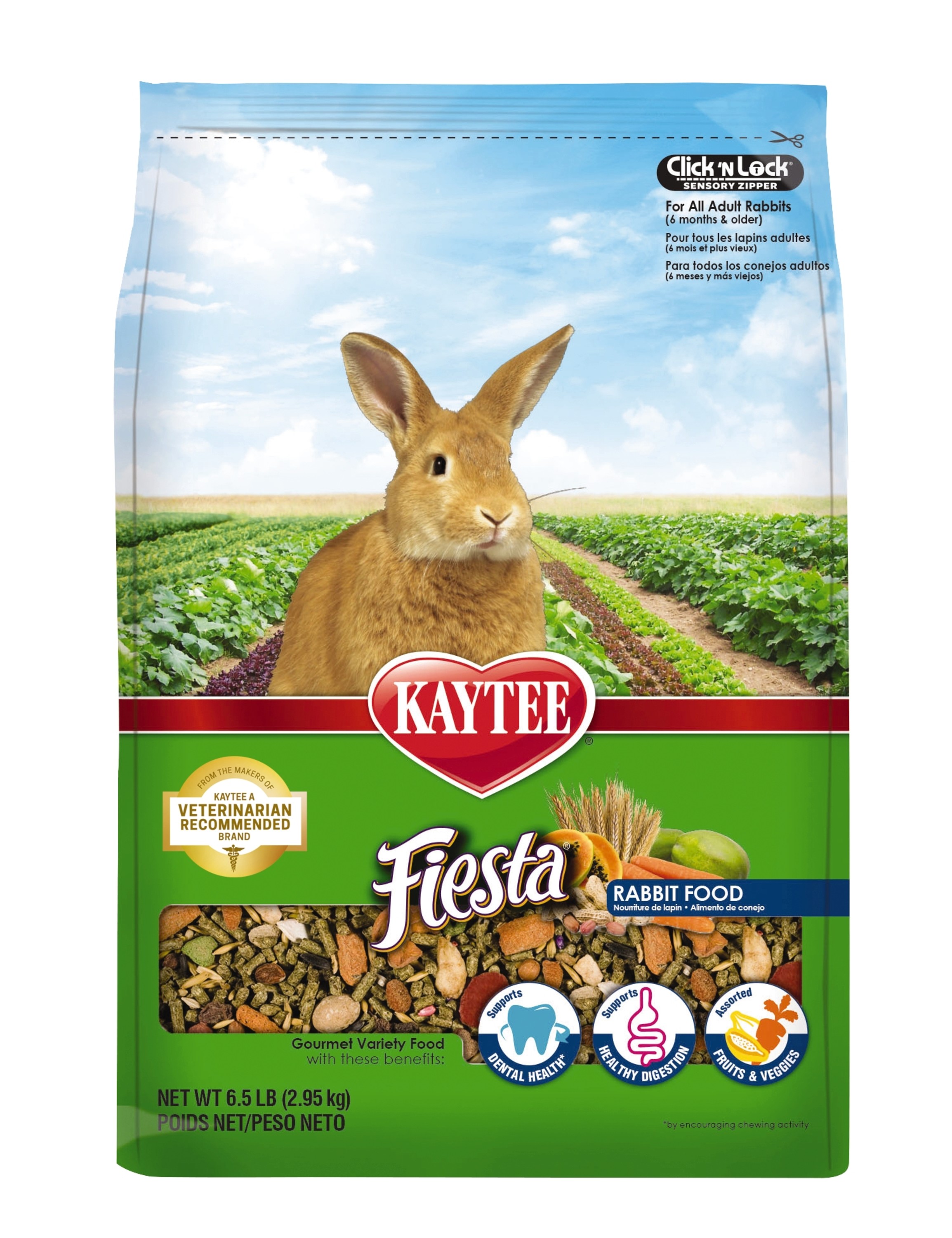 Kaytee Fiesta Rabbit Food, 6.5 lb - image 1 of 12