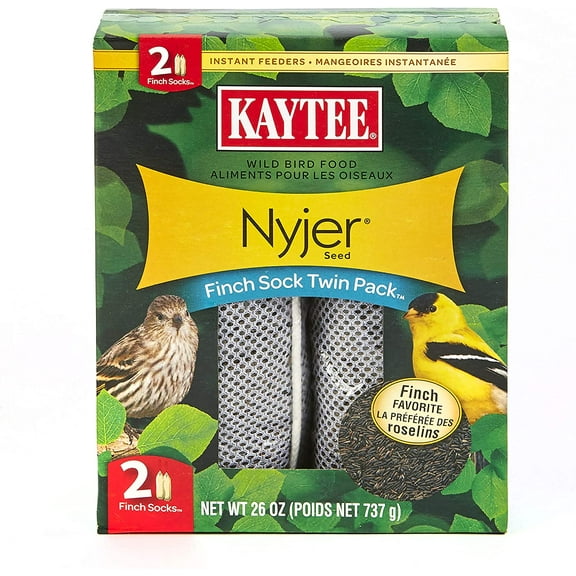 Kaytee Finch Sock Bird Feeder 26 oz (2 Count)